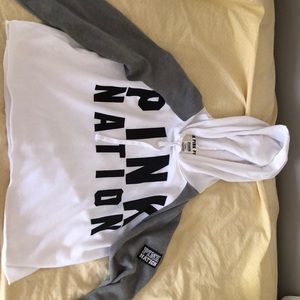 Pink Nation Cropped Hoodie
